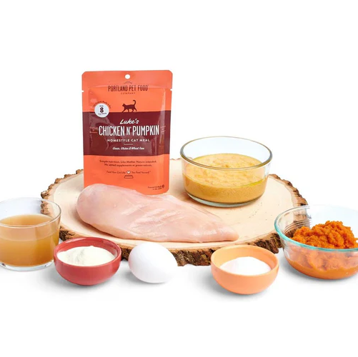Portland Pet Co Cat Food Meal Pouch Luke's Chicken 'n Pumpkin 2.6oz