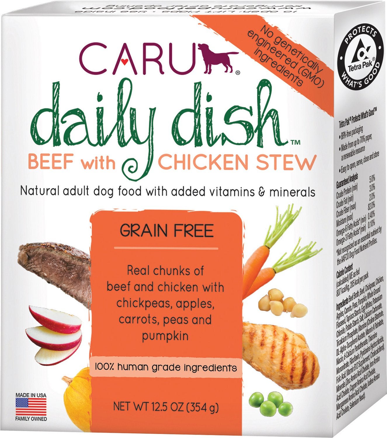 Caru Daily Dish Beef with Chicken Stew Grain Free Wet Dog Food