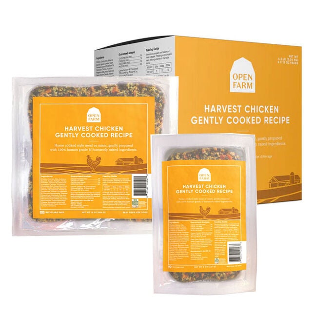 Open Farm Gently Cooked Harvest Chicken Recipe Frozen Dog Food